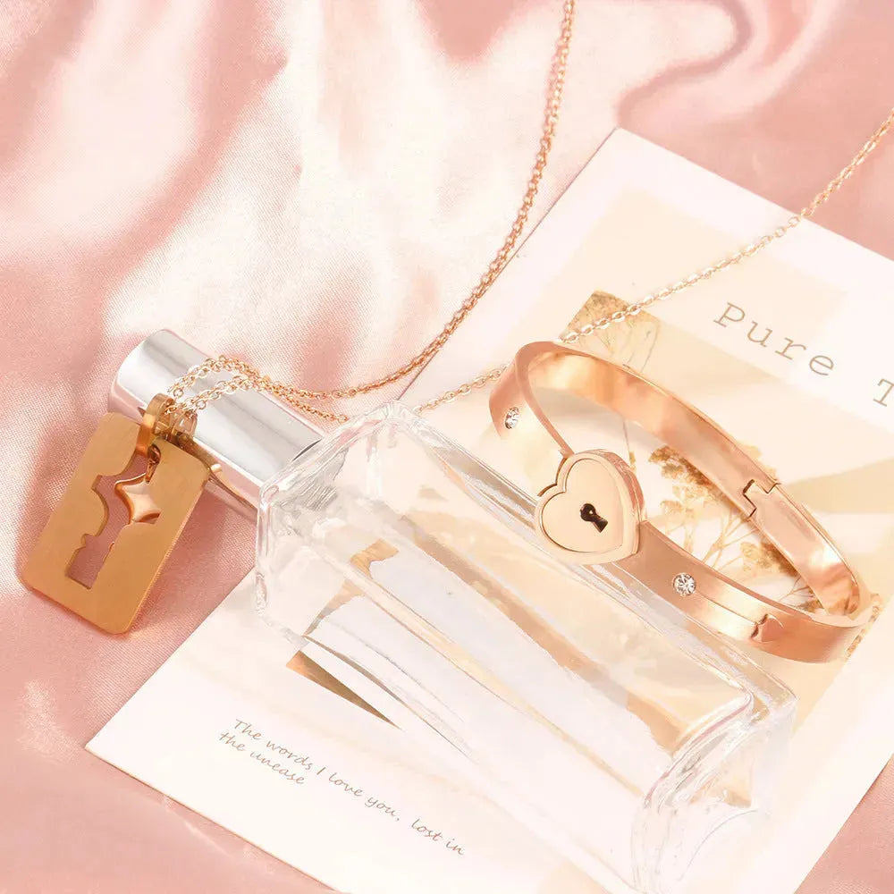 Men And Women Couple Love Lock Alloy Bracelet - EX-STOCK CANADA