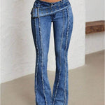 Women's Fashionable Low Waist Flared Jeans EX-STOCK Canada 