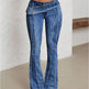 Women's Fashionable Low Waist Flared Jeans EX-STOCK Canada 