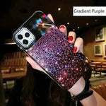 Silicone Gradual Rhinestone iphone case Apple Phone Protective  Case - EX-STOCK CANADA