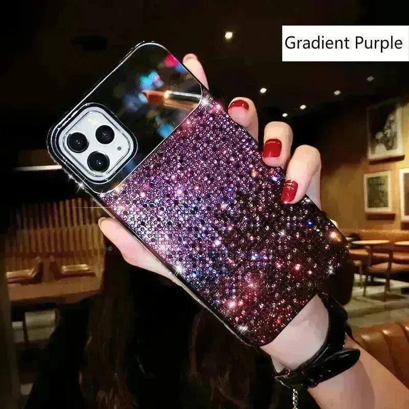 Silicone Gradual Rhinestone iphone case Apple Phone Protective  Case - EX-STOCK CANADA