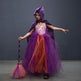 Halloween Costume Witch Children Dress Cloak Broom Set - EX-STOCK Canada