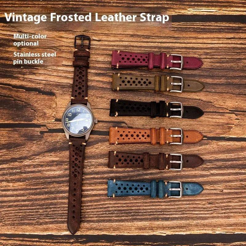 20mm Watch First Layer Cow Leather Watch Strap Retro Comfort - EX-STOCK Canada