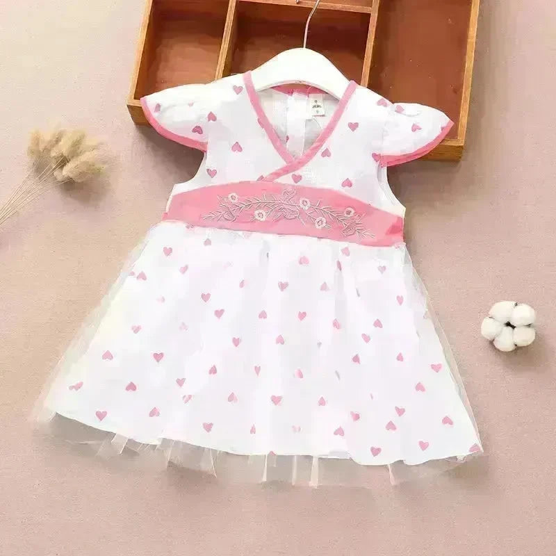 Newborn baby Girls' Summer Vest Dress Infant dresses. - EX-STOCK CANADA