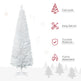 6 FT Christmas Tree Classic Tree Holiday Indoor Decoration, With Stable Plastic Base, White EX-STOCK Canada 