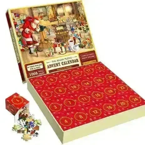 New 24 Boxes Unique Christmas Advent Calendar  2024 Jigsaw Puzzle - EX-STOCK CANADA