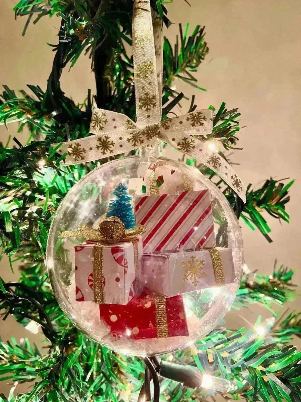 Christmas Tree Decoration Transparent Ball Hanging Decoration Scene Layout Hanging Decoration - EX-STOCK CANADA
