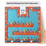 Magnetic Letters Matching Walking Parking Maze Letters Early Cognitive Montessori Educational Toys - EX-STOCK CANADA