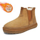Winter Fleece Snow Boots Round-toed Flat Shoes Casual Warm Sports Shoes Men Ankle Boot - EX-STOCK Canada