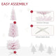 6ft Flocked Christmas Tree, Pencil Artificial Christmas Tree With Realistic Branches EX-STOCK Canada 