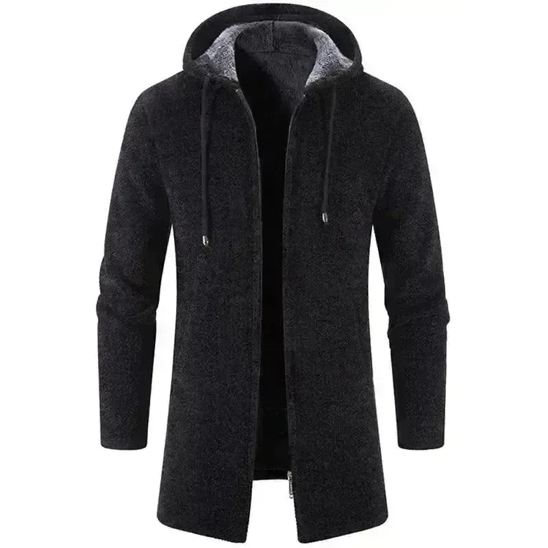 Plus Fleece Trend And Handsome All-match Cardigan For Men - EX-STOCK CANADA