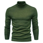 Men's Plain Slim Pullover Polo Sweatshirt Turtleneck Sweater Winter Casual Tops Men - EX-STOCK Canada