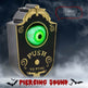 HOMCOM 7.1 Halloween Decoration, Animatronic Doorbell With Simulation Light-up Eyeball, Sound And Motion Activated Animated Prop W Piercing Doorbell Sound - EX-STOCK Canada