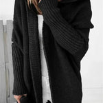Oversized Head cover Knitted Long Kimono Cashmere Cardigan for Women - EX-STOCK Canada