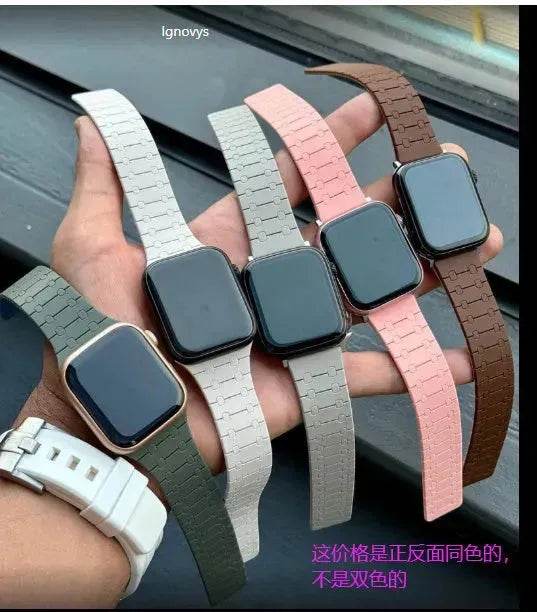 Innovative Magnetic Silicone Watch Strap for iwatch - EX-STOCK Canada