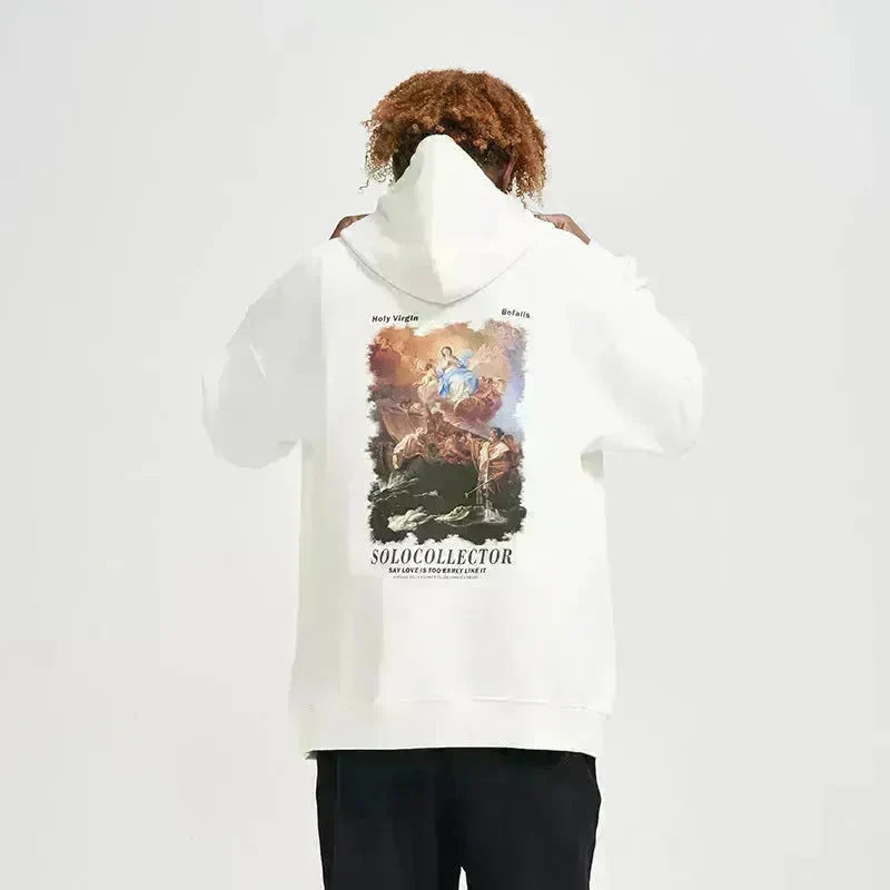 Solo Collector Printed  Drawstring Pullover Hoodie Sweatshirt Men - EX-STOCK CANADA