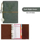 Notebook A6 Leather Loose-leaf Tally Book Note Pad  Memo Note Book - EX-STOCK CANADA