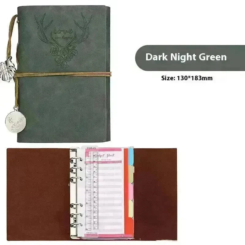Notebook A6 Leather Loose-leaf Tally Book Note Pad  Memo Note Book - EX-STOCK CANADA
