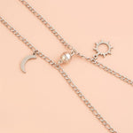 Stainless Steel Sun Moon Ball Magnetic Attachment Couple Bracelet - EX-STOCK Canada