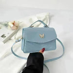 Ladies Leather Square Shaped Flap Quilted Crossbody bag for women - EX-STOCK CANADA