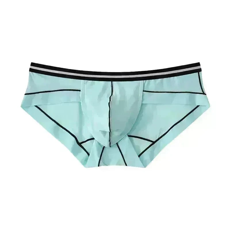 Ice Silk Men's Summer Breathable Solid Color Pouch Brief Underwear - EX-STOCK CANADA