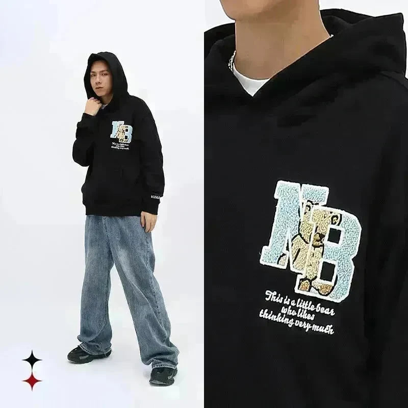 Casual Fall Unisex Oversized Hoodie Pullover sweatshirts Street style - EX-STOCK CANADA