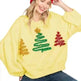 Women's Christmas Tree Casual Pullover Long Sleeve Sweater EX-STOCK Canada 