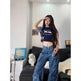 Blue Denim Pant Baggy Boyfriend Cargo Jeans for Women - EX-STOCK Canada