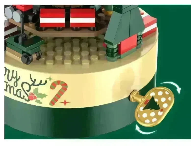 Black Friday deals Christmas Tree Blocks Spin Music Box Blocks - EX-STOCK CANADA