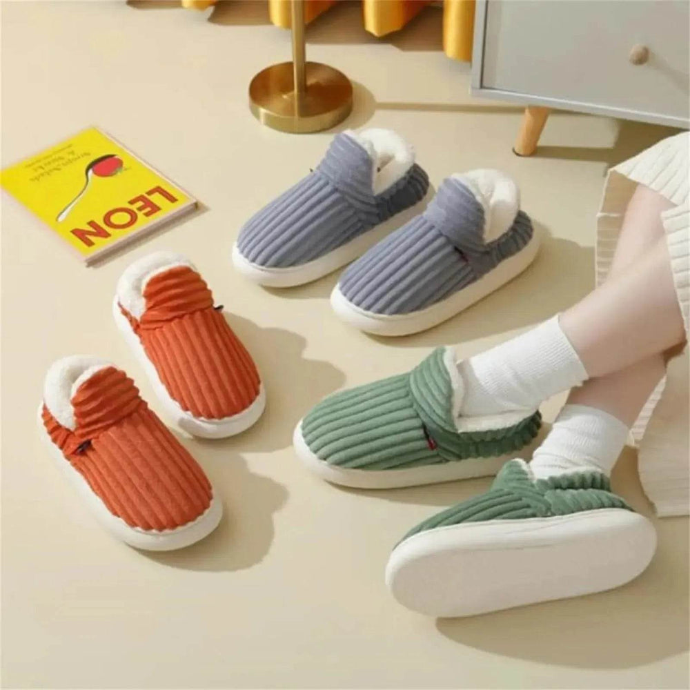 Men Winter New Women Cotton Slippers Outdoor Fashion Couple Slippers Warm Indoor Bedroom Cotton Plush Shoes Fleece Fluffy - EX-STOCK Canada