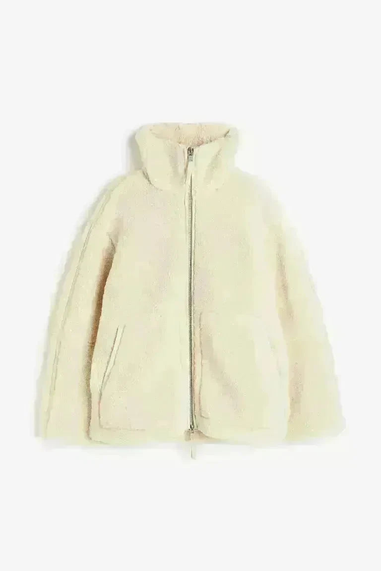New Fashion Loose Anti-cashmere Hooded Zipper Huge Fleece Winter Jacket - EX-STOCK CANADA