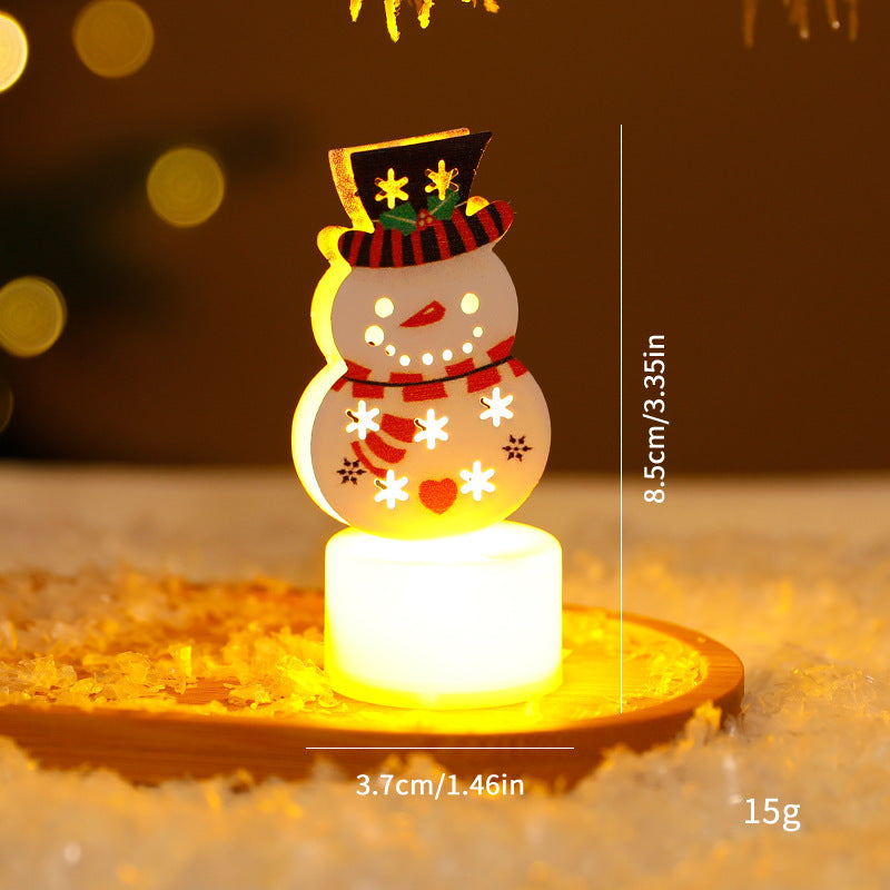 LED Electronic Candle Lights Christmas Trees Santa Claus Snowmen Creative Candles Small Night Lights Home Decorative Ornaments EX-STOCK Canada 