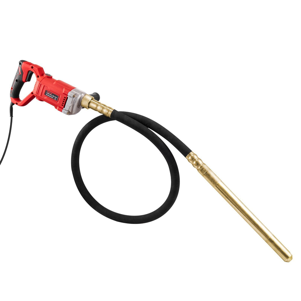 Handheld Concrete Vibrator, 800W Electric Vibrator 13000 VPM, Electric Concrete Vibrating Tool With 6.6ft  2m Shaft Rod, Portable Pencil Cement Vibrator Remove Air Bubble And Mix Concrete EX-STOCK