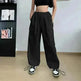 Women's Wide Leg Loose Plus Size Tether Straight Baggy Cargo Pants Women - EX-STOCK CANADA