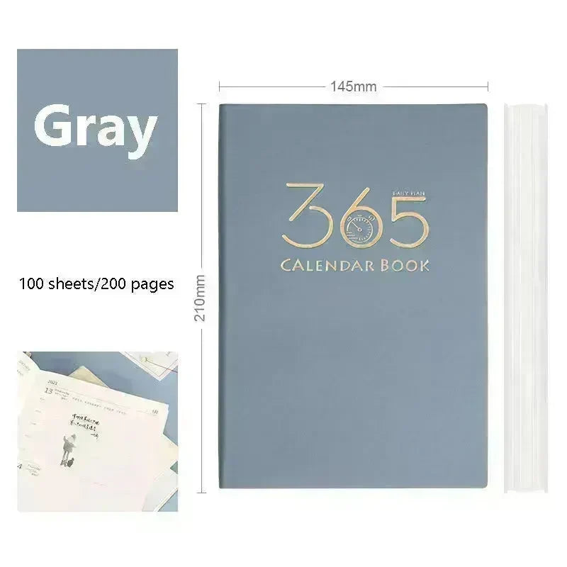 365-day Daily Planner Self-discipline And Clock-in Student Journal Notebook - EX-STOCK CANADA