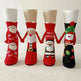 Christmas Magnetic Socks Cute Elk Santa Claus Snowman Hand-holding Socks For Couple - EX-STOCK CANADA