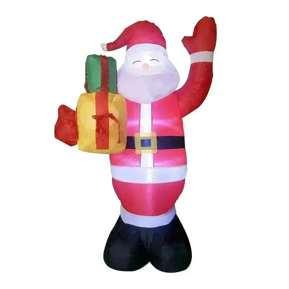 Christmas LED Lights Glowing Santa Tree Snowman Inflatable Doll Outdoor Yard Garden Decor - EX-STOCK CANADA