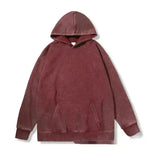 Unisex Teen Waxed Washed Distressed Hoodie Sweatshirt Pullover top - EX-STOCK CANADA