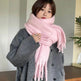 Solid Color Macaron Color Gentle Thick Warm Scarf - EX-STOCK Canada