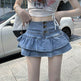 Hot Girl Pure Mini Denim Skirt Women's Summer Jeans Skirt - EX-STOCK Canada