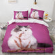 White Cute Cat Bedding Set Girl Ladies Bedroom Comfort Duvet Cover EX-STOCK Canada 