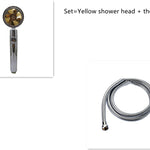 Shower Head Water Saving Flow 360 Degrees Rotating With Small Fan ABS Rain High Pressure Spray Nozzle Bathroom Accessories EX-STOCK Canada 