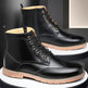 Bottes Martin britanniques pour hommes – Chaussures en cuir décontractées hautes pour affaires
