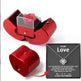 Fashion Jewelry Box Red Apple Christmas Gift Necklace Eternal Rose For Girl Mother's Day Valentine's Day Gifts With Artificial Flower Rose Flower Jewelry Box - EX-STOCK CANADA