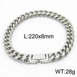 Cuban Link Chain Trimming Chain Jewelry Buckle Titanium Steel Bracelet - EX-STOCK Canada