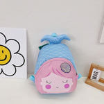 Kids Nylon Cartoon Animal Backpack – Embroidered, Lightweight, 4 Colours