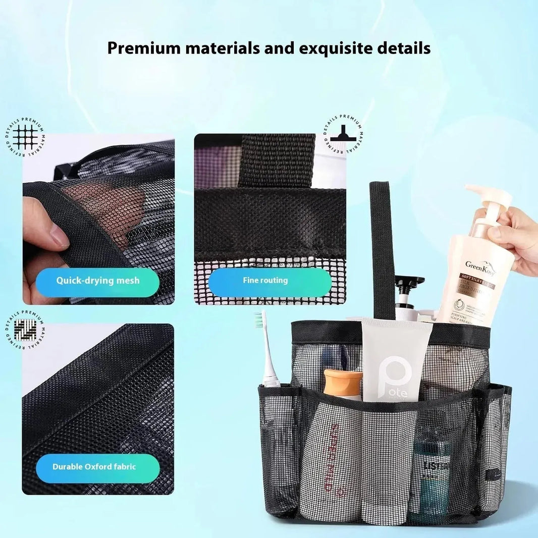Beach Mesh Toiletry Bag Buggy Bag Handbag 8 Mesh Pockets - EX-STOCK CANADA