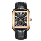 Square Quartz Leather Strap Alloy Watch Men - EX-STOCK Canada