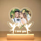 Customized Personalized Valentine Acrylic Lovers Night LED light picture frame - EX-STOCK Canada