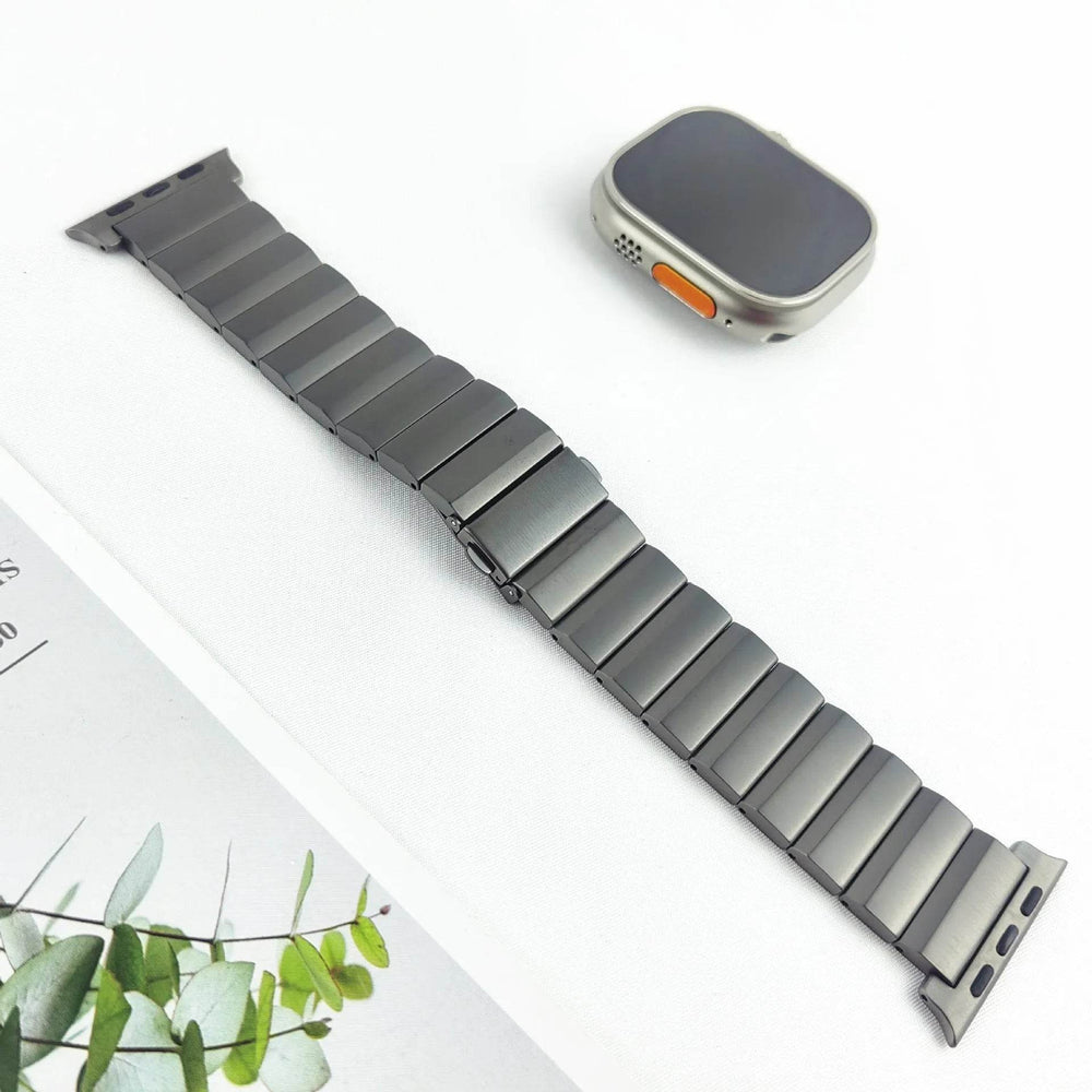 Large Particle Titanium Alloy Watch Strap - EX-STOCK Canada